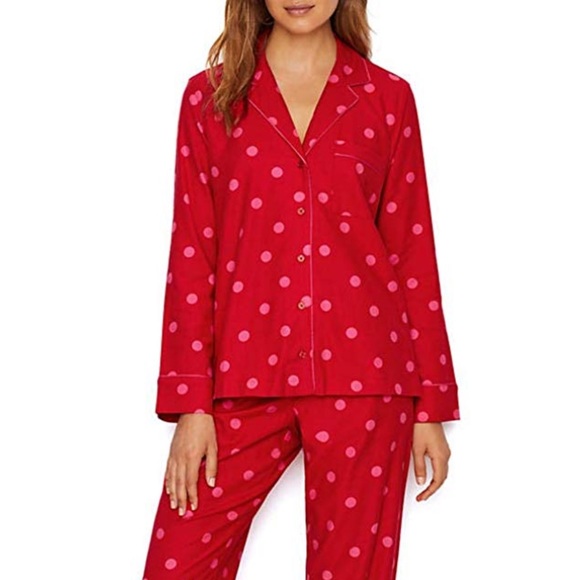 kate spade Other - Kate Spade Red Pink Flannel Pajama Set L XLNew